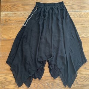 Disturbia Levitate Hanky Hem Maxi Skirt NWOT